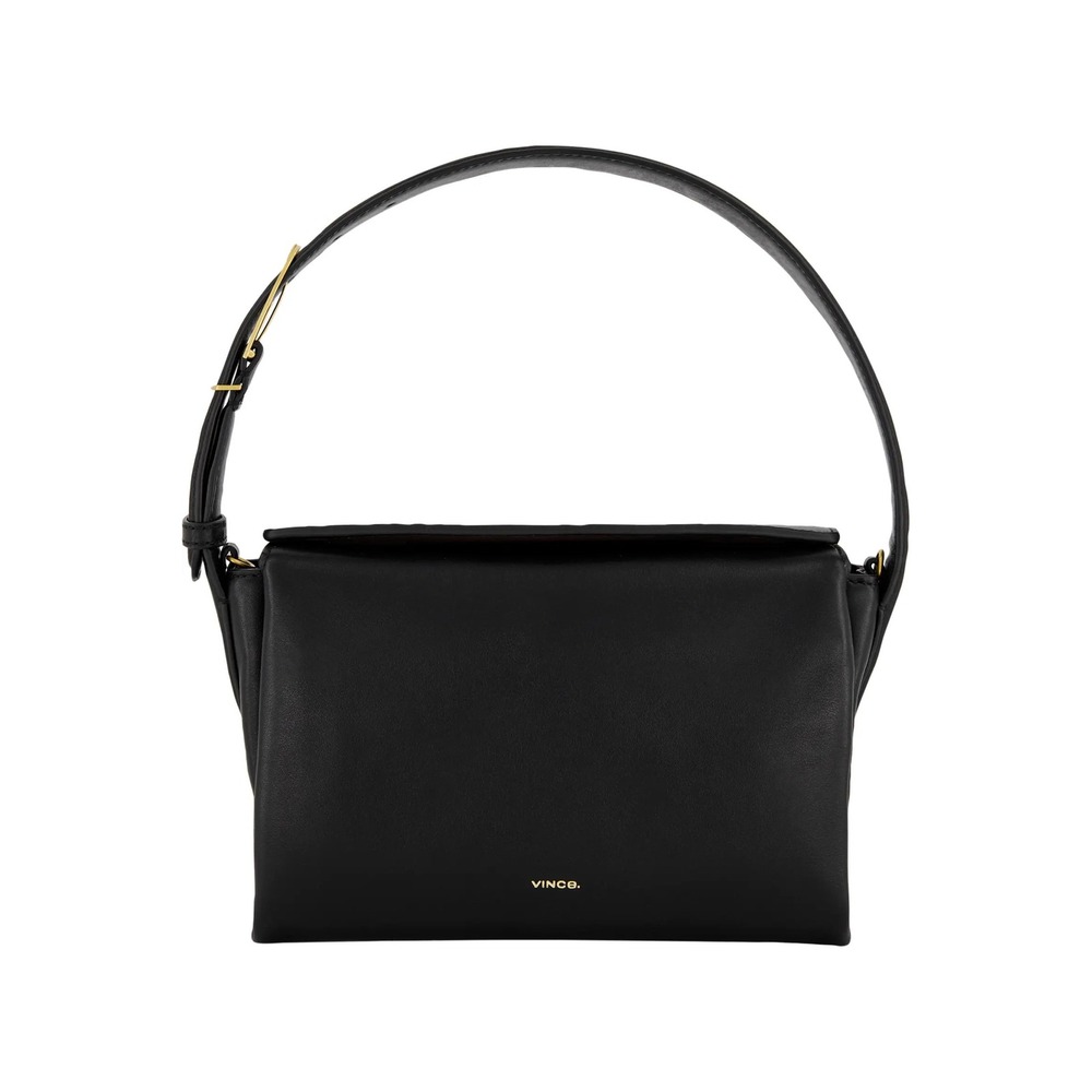 Vince Sidney Boxy Black Leather Handbag, BNWT